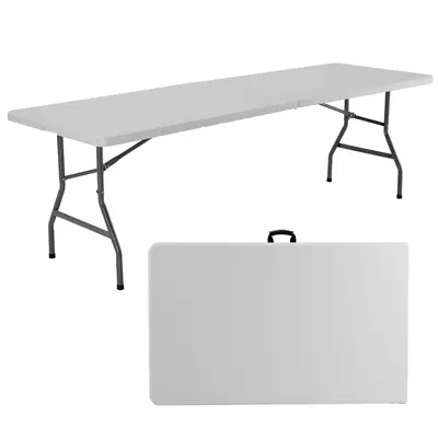 【Deal】Sweet Furniture Folding Table Outdoor Indoor Heavy Duty Portable Table with Carrying Handle for Camping Picnic Part...