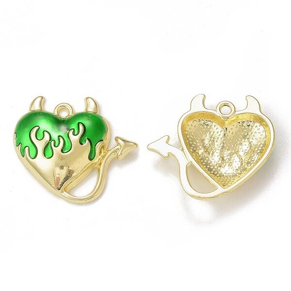 Rack Plating Alloy Enamel Pendants