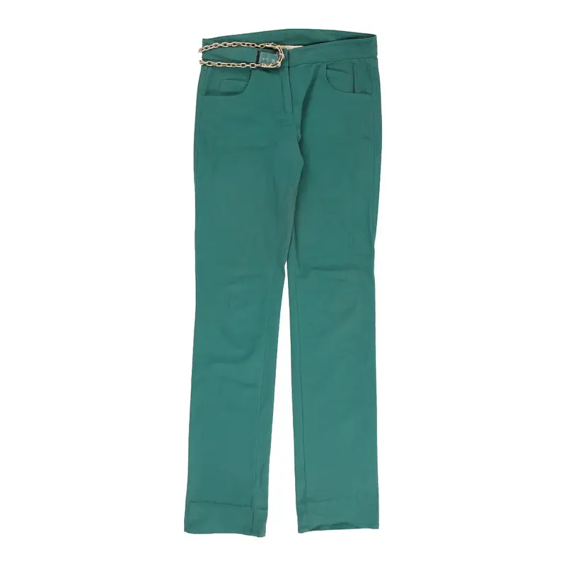 Cavalli Class Trousers - 30W UK 8 Green Cotton