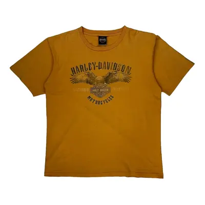 Made In Usa Knoxville Tennessee Harley Davidson Graphic T-Shirt - XL Orange Cotton