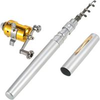 Portable Mini Fishing Rod, 1 Set Lightweight Outdoor Ice Fishing Rod, Pocket Pole Rod, Fishing Accessories, Fishing Gear, Eas...