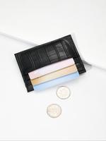 Women's Simple Plain Crocodile Pattern Wallet, Casual Multi-slot Card Holder for Women & Girls, Casual Trendy Versatile High-...