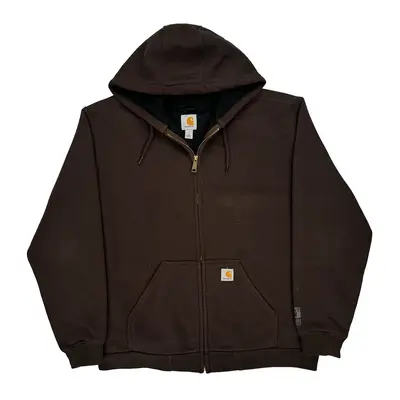 Carhartt Hoodie - Large Black Cotton Blend