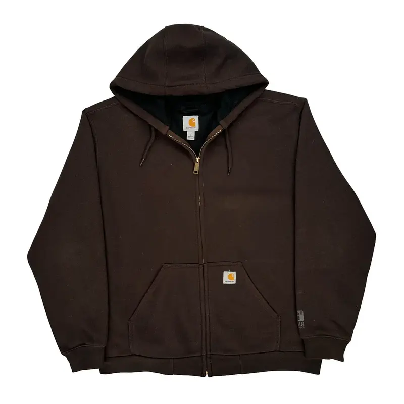 Carhartt Hoodie - Large Black Cotton Blend