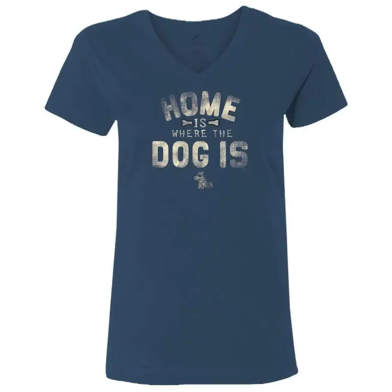Teddy the Dog™ Home Ladies V-Neck - XXX-Large