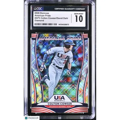 Colton Cowser/David Dahl CGC 2020 Donruss #AP3 Diamond American Pride 10