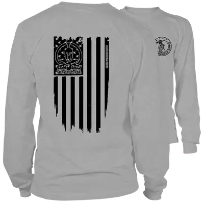 Molon Labe Ghost Flag - Long Sleeve Hi-Vis T-Shirt