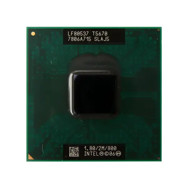 508760-001 HP 1.80GHz 800MHz FSB 2MB L2 Cache Socket PGA478 Intel Core 2 Duo T5670 Dual-Core Processor