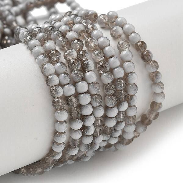 Crackle Glass Beads Strands