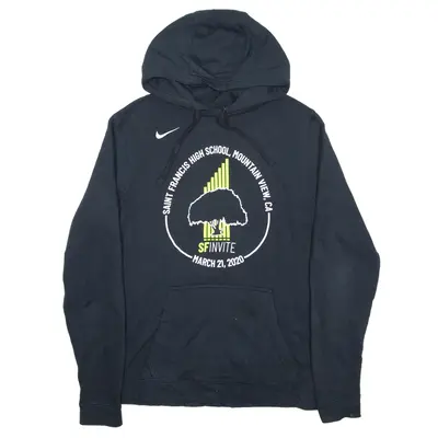 NIKE St Francis High School Hoodie Black Pullover Mens S