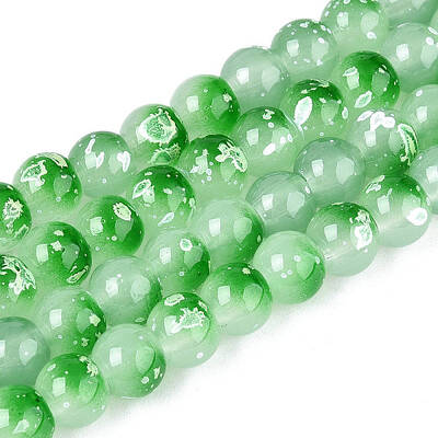 Baking Paint Glass Beads Strands