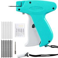 Mini Stitch Gun, 1 Set Portable Mini Stitch Gun Kit for Clothes with 6 Counts Needles & 500 Black & 500 White 5mm Mini Faste...