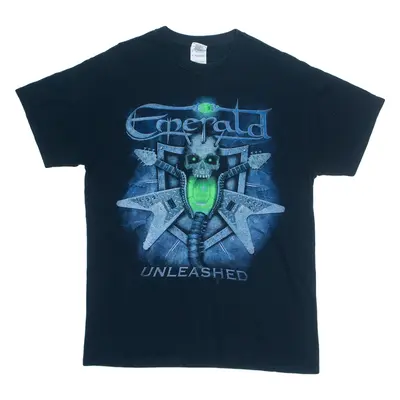 GILDAN Emerald Unleashed Mens Band T-Shirt Black M