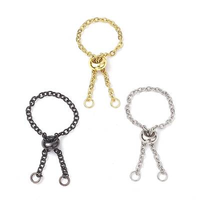 Adjustable Stainless Steel Cable Chain Slider Ring Making