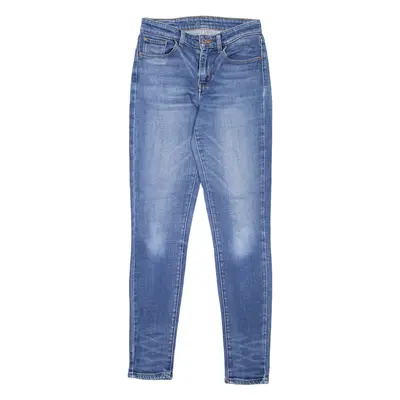 LEVI'S High Rise Womens Jeans Blue Slim Skinny Stone Wash W25 L29
