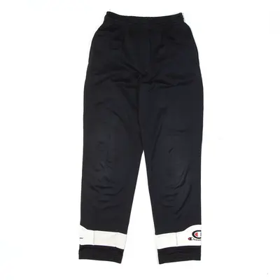 CHAMPION Track Pants Black Straight Boys 11-12 Years W24 L28