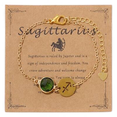 Constellations Alloy Rhinestone Link Bracelets for Girl Women