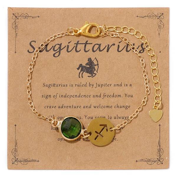 Constellations Alloy Rhinestone Link Bracelets for Girl Women