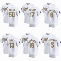 LAD 2025 White Gold COLLECTION Baseball Jersey Ultimate Premium Baseball Jersey Sports Jersey Shirts Game Day Baseball Shirts...