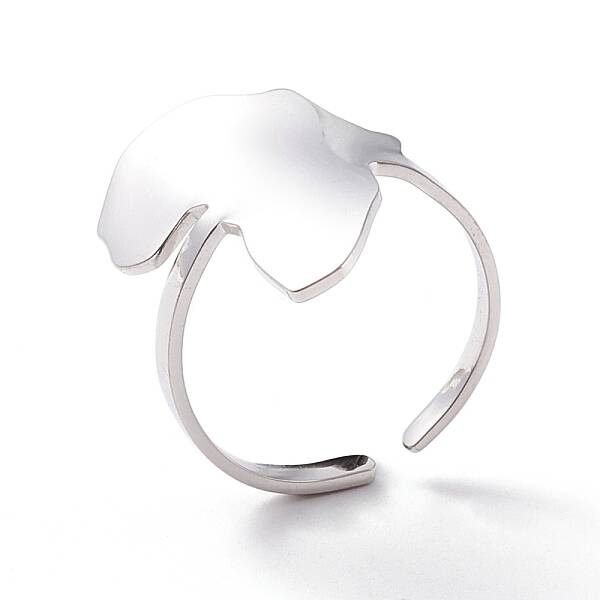 Non-Tarnish Map of Africa Cuff Ring