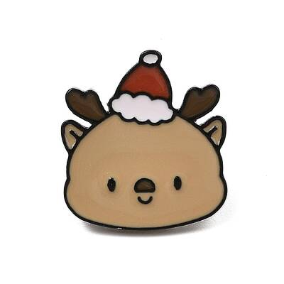 Christmas Theme Zinc Alloy Enamel Pin Brooch for Backpack Clothes