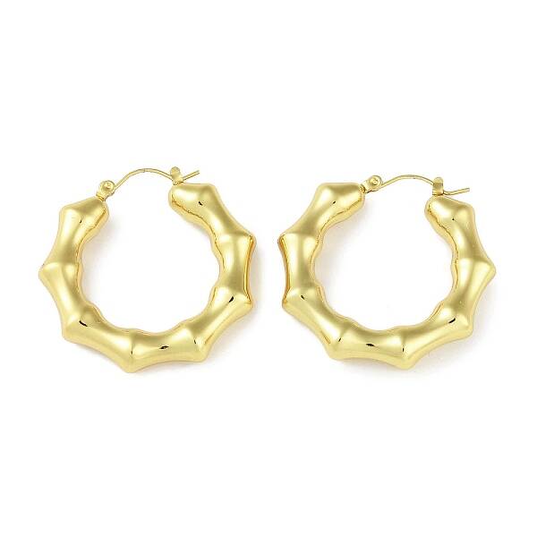 Ion Plating(IP) 304 Stainless Steel Hoop Earrings