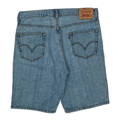 505 Levis Denim Shorts - 36W 10L Light Wash Cotton