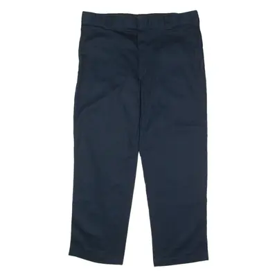 DICKIES 874 Original Flex Workwear Mens Twill Trousers Blue Straight W40 L30