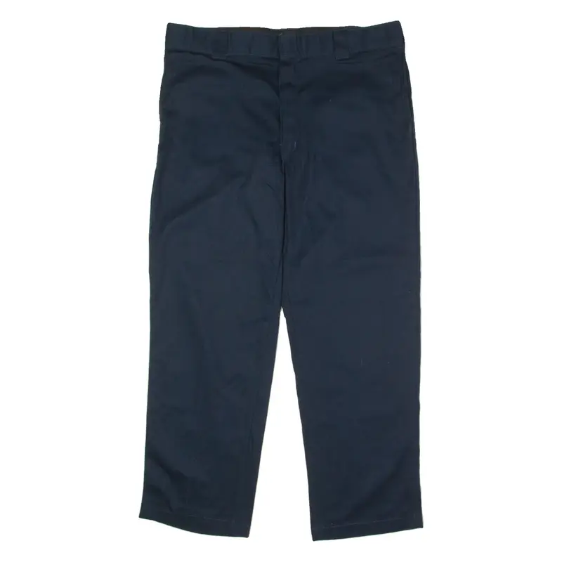 DICKIES 874 Original Flex Workwear Mens Twill Trousers Blue Straight W40 L30