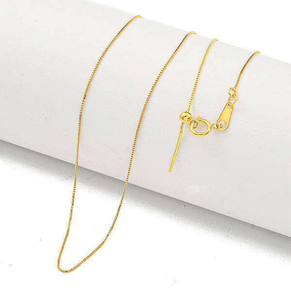 925 Sterling Silver Box Chain Necklaces