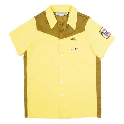 THE BIG LEBOWSKI Mens Plain Shirt Yellow 90s M