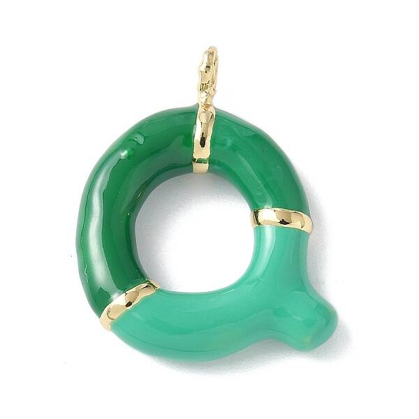 Brass Enamel Pendants
