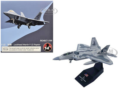 Lockheed Martin F-22A Raptor Stealth Aircraft 27th Figher Squadron, 1st Operations Group, Langley AFB (2005) United States ...