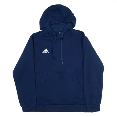 ADIDAS Mens Blue Hoodie L