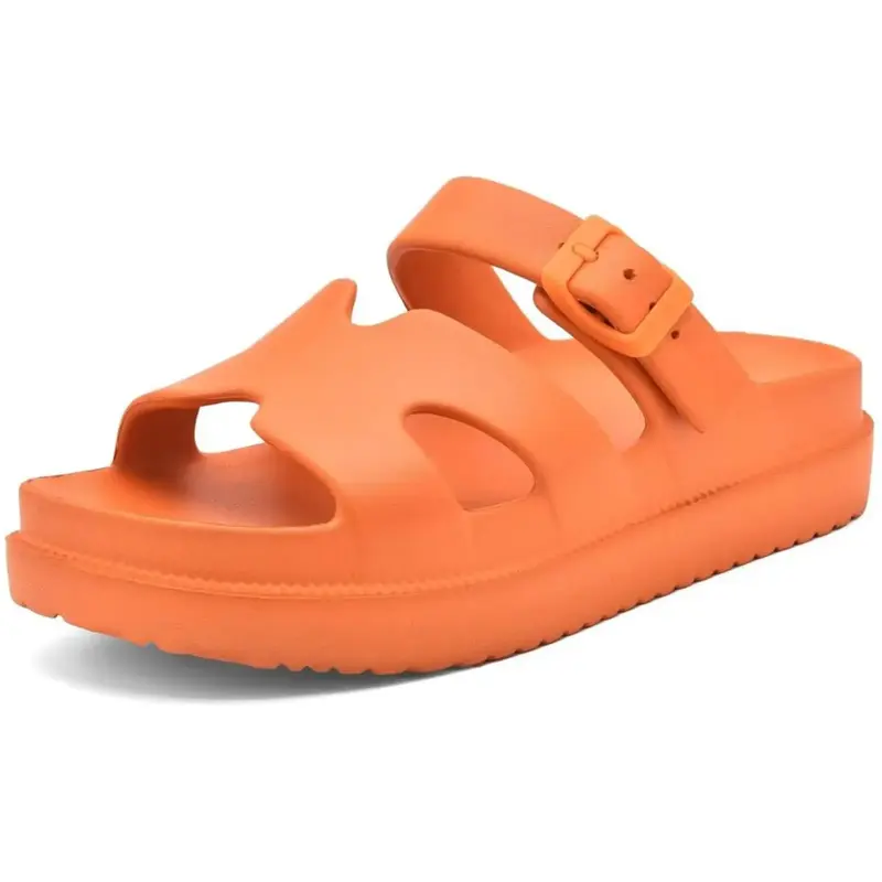 Cubufly Womens Platform Sandals with Arch Support, Summer EVA Beach Slippers Adjustable Buckle, Women Comfort Lightweight San...