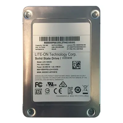 00KT020 Lenovo 128GB Multi-Level Cell SATA 6Gb/s 2.5-Inch Solid State Drive