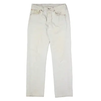 LEVI'S 501 MADE IN USA Jeans Grey Denim Regular Straight Mens W31 L30