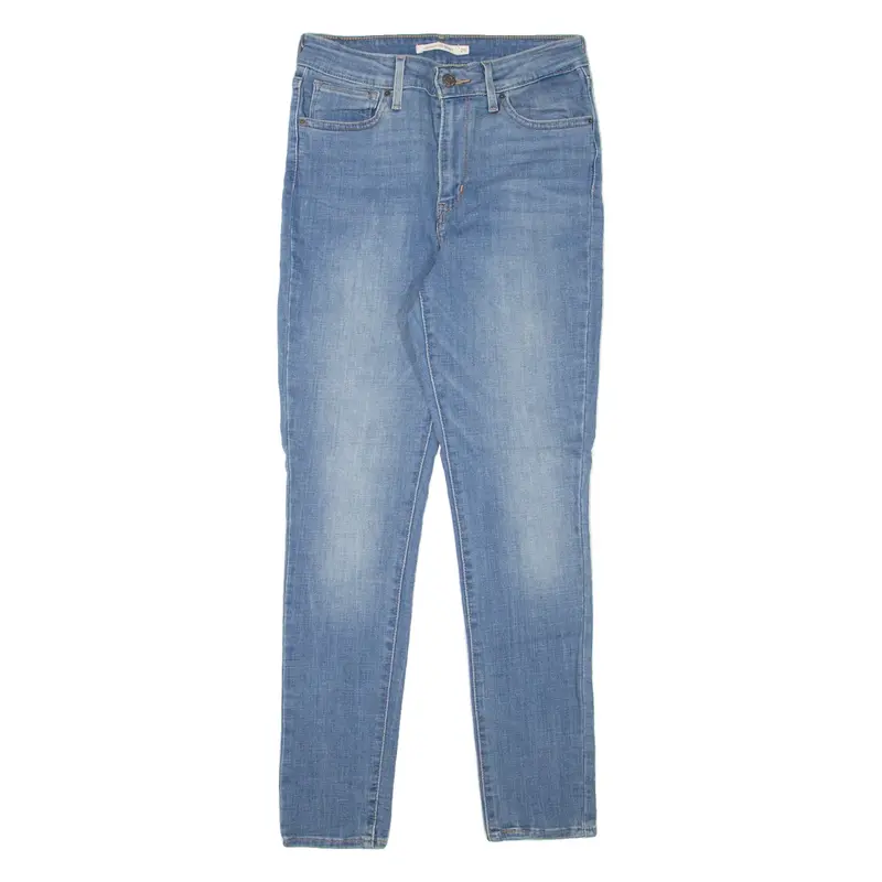 LEVI'S 721 High Rise Womens Jeans Blue Slim Skinny Stone Wash W26 L28