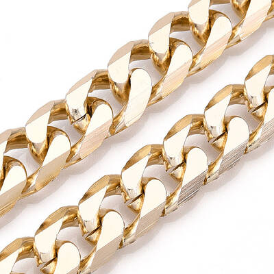 Aluminum Faceted Curb Chains