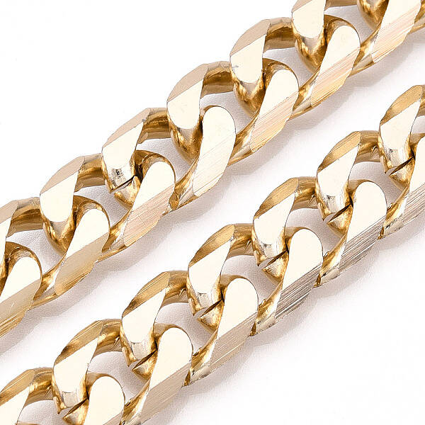 Aluminum Faceted Curb Chains