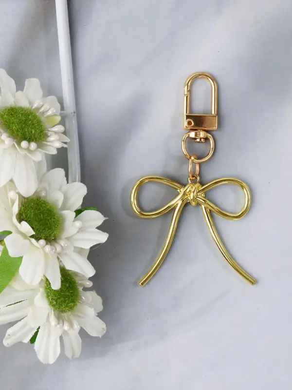 Women's Elegant Bowknot Design Keychain, Cute Trendy Keychain for Car Keys for Women & Girls, Fashion All-match Accessories f...