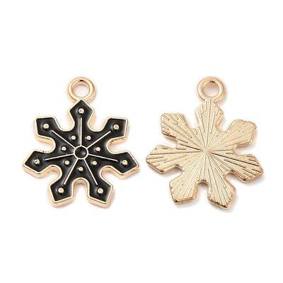 Christmas Light Gold Tone Alloy Enamel Pendants