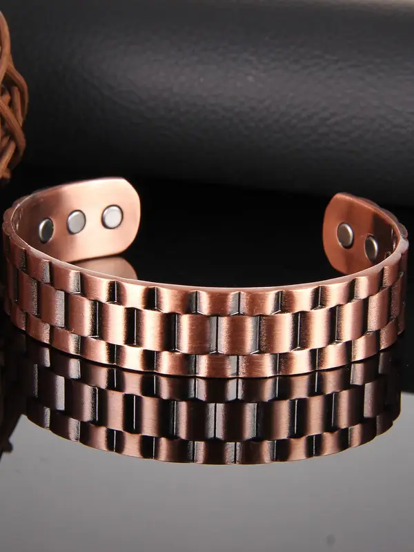 Men's Simple Plain Copper Cuff Bangle, Fashion Jewelry for Party, Daily Clothing Decor, Trendy All-match & Exquisite Jewelry ...