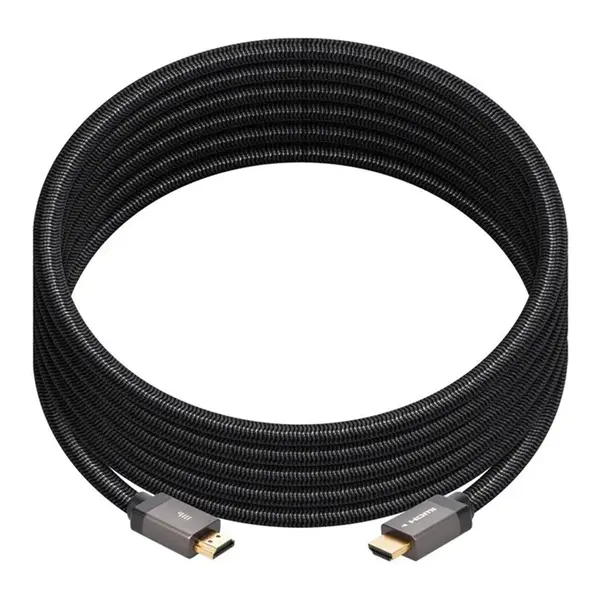 42687 Monoprice 8K Certified Ultra High Speed HDMI Cable Braided 8K-60Hz 4K-120Hz 48Gbps HDR VRR CL2 In-Wall Rated 10ft Black...