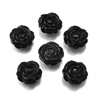 Natural Black Onyx Carved Pendants