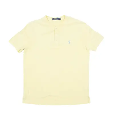 POLO RALPH LAUREN Polo Shirt Yellow Short Sleeve Mens M