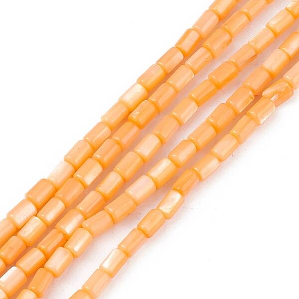 Natural Freshwater Shell Dyed Beads Strands