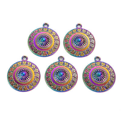 Rainbow Color Alloy Pendants