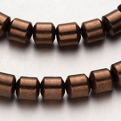 Electroplate Non-magnetic Synthetic Hematite Bead Strands