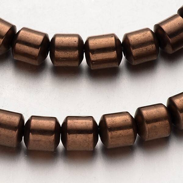 Electroplate Non-magnetic Synthetic Hematite Bead Strands